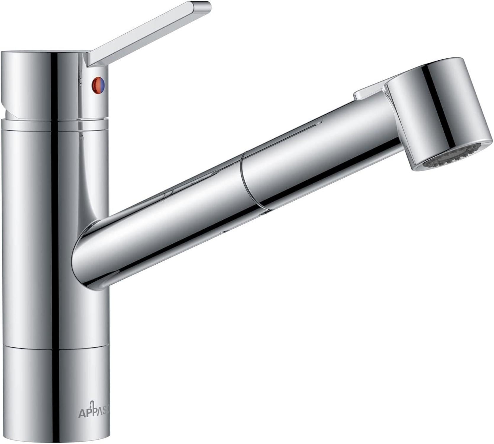 Moderne Hochdruck Küchenarmatur mit ausziehbarer Spülbrause Chrom