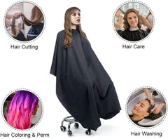 Schwarzer Haarschnitt Friseurumhang Wasserdicht Salon Haarcape