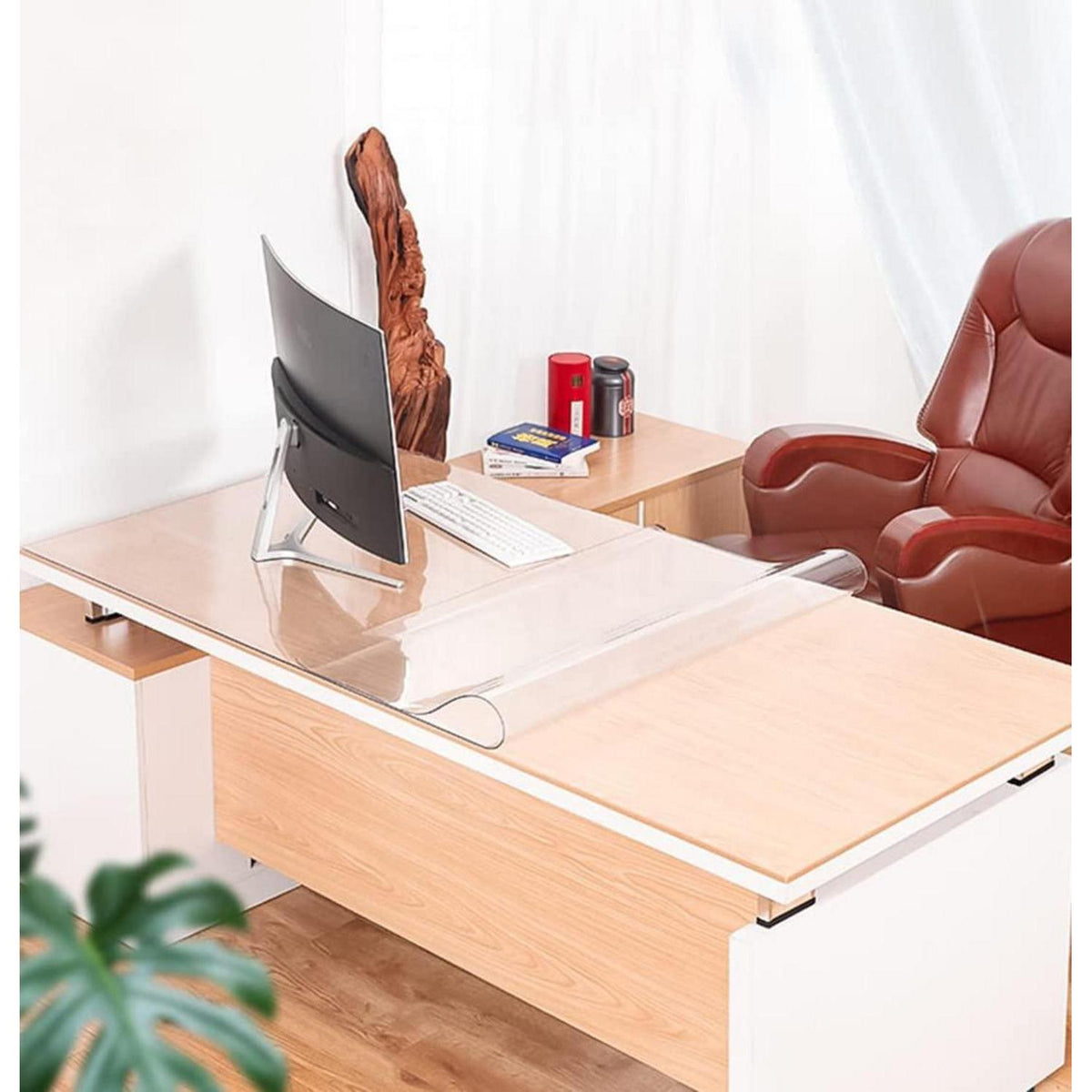 PVC Tischdecke Transparent Rechteck 80x200cm - 2mm Dicke