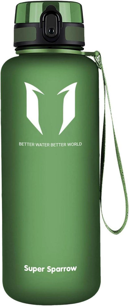 Trinkflasche Auslaufsicher 1.5L BPA-frei Sport Schul Fahrrad