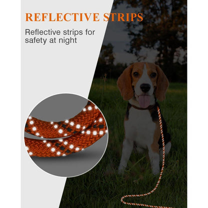 Taglory Schleppleine 10m für Hunde | Nylon Reflektierend