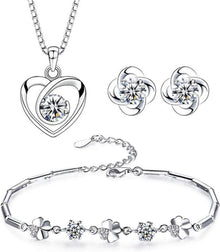 Josfeva Damen Schmuckset Silber 925 mit