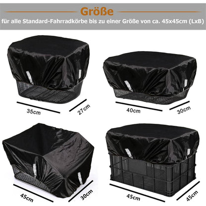Fahrrad Korbabdeckung wasserdicht mit Reflektorstreifen und