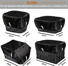 Fahrrad Korbabdeckung wasserdicht mit Reflektorstreifen und