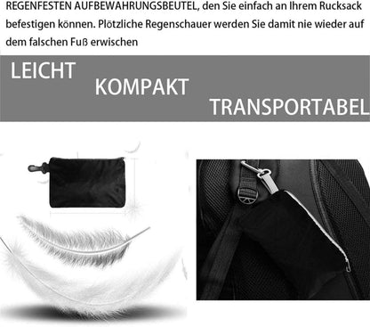 Fahrrad Korbabdeckung wasserdicht mit Reflektorstreifen Schwarz