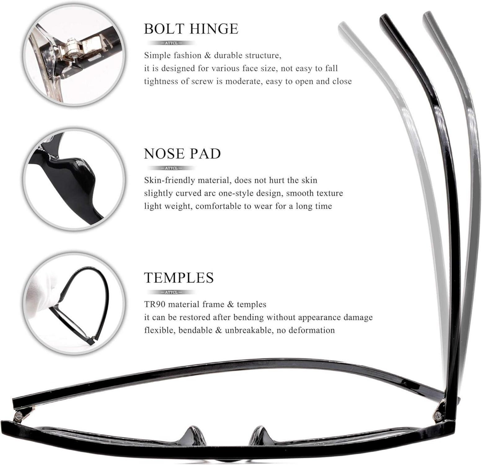 Blaulichtfilter Brille Gaming Computerbrille Damen Herren - Blockiert Blaulicht, 24-Stunden-Support