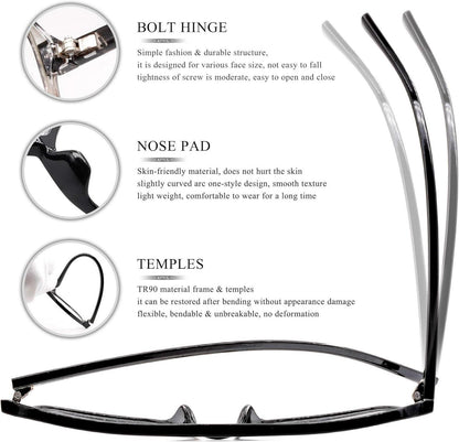 Blaulichtfilter Brille Gaming Computerbrille Damen Herren - Blockiert Blaulicht, 24-Stunden-Support