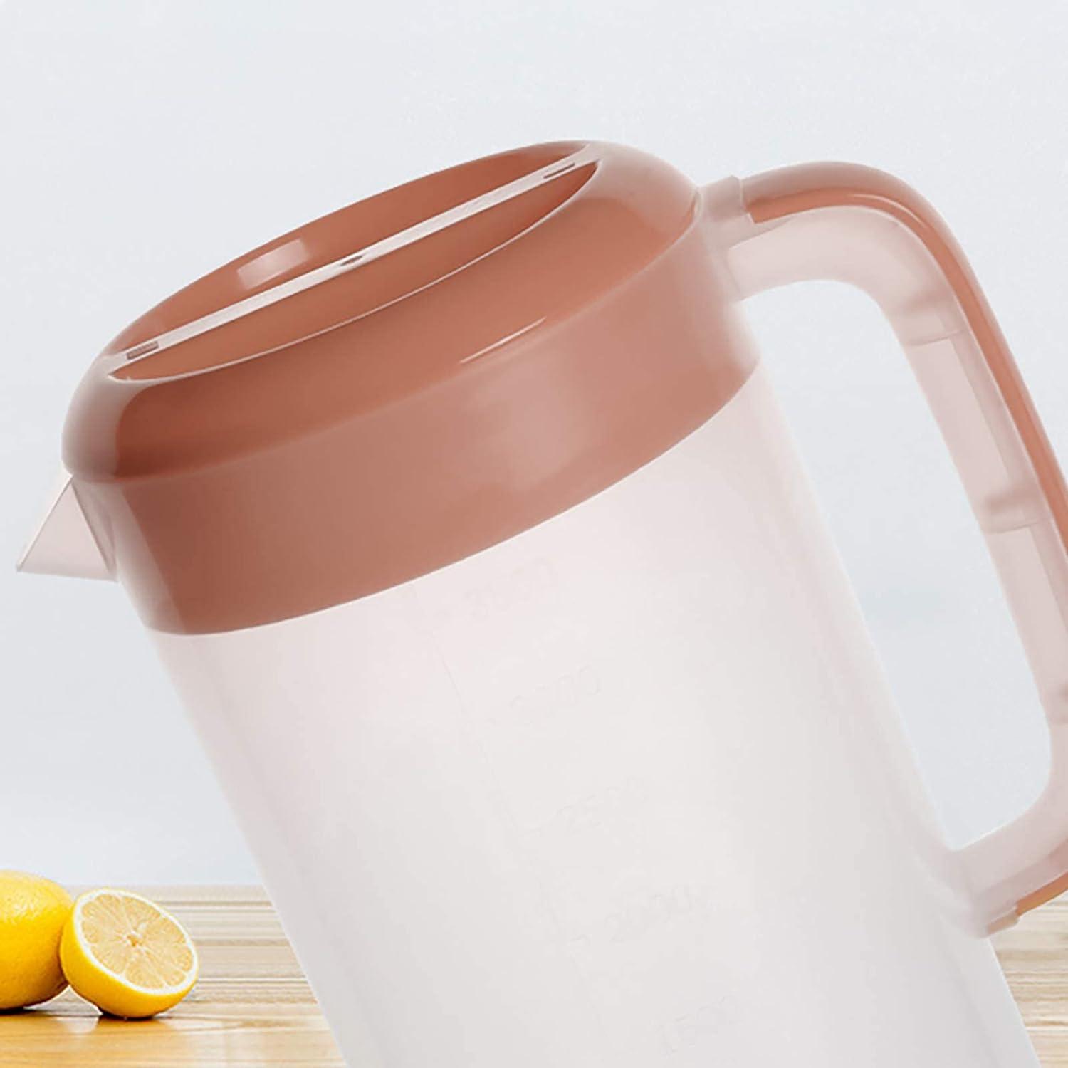 Jucoan Saftkrug mit Messmarkierung, 4 l, BPA-frei, breite Öffnung