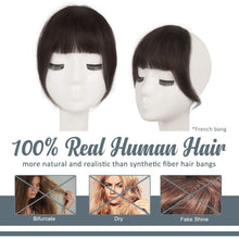 Echthaar Clip in Pony Dunkelbraun Fringe Haarteil
