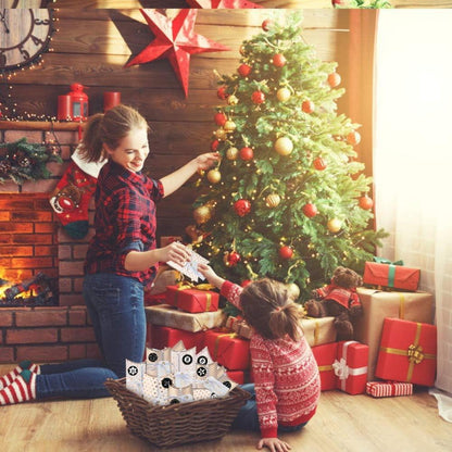 Adventskalender Box Kraftpapier 24STK DIY Weihnachtskalender