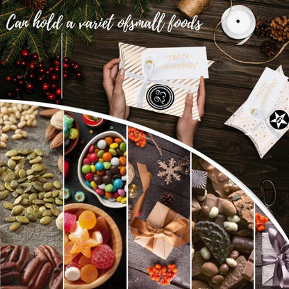 Adventskalender Set DIY 24STK Geschenkbox Kraftpapier Weihnachtskalender
