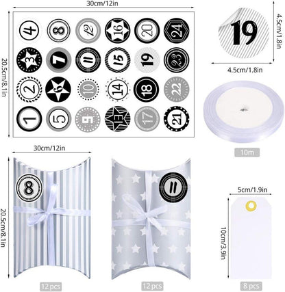 Adventskalender zum Selber Basteln und Befüllen mit 24