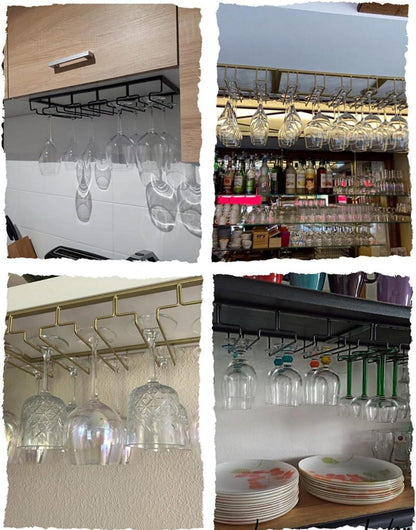 Weinglashalter Gläserhalter Metall Unter Schrank Schrauben Weinglas