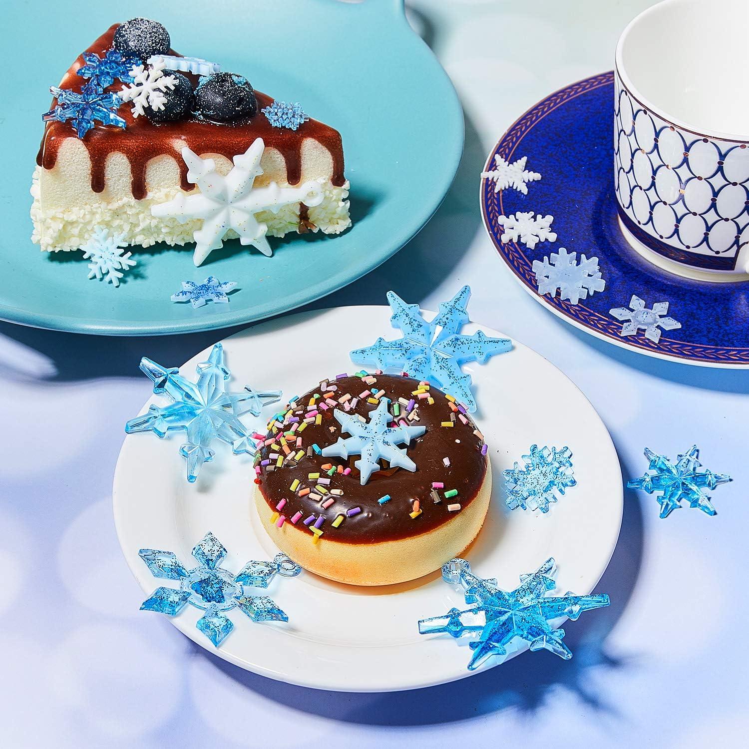 3 Stück Schneeflocken Silikonformen Weihnachts Harz DIY Transparent