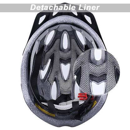 Fahrradhelm Herren Damen Visier Abnehmbar EPS PC MTB Helm 18