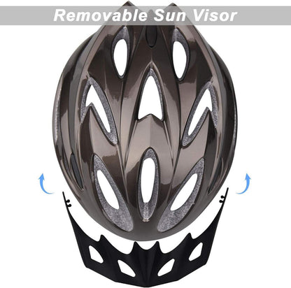 Fahrradhelm mit abnehmbarem Visier und Belüftungssystem
