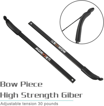 Recurvebogen Set Erwachsene 30-40LBS Bogenschießen Pfeil Bogen 51 Zoll