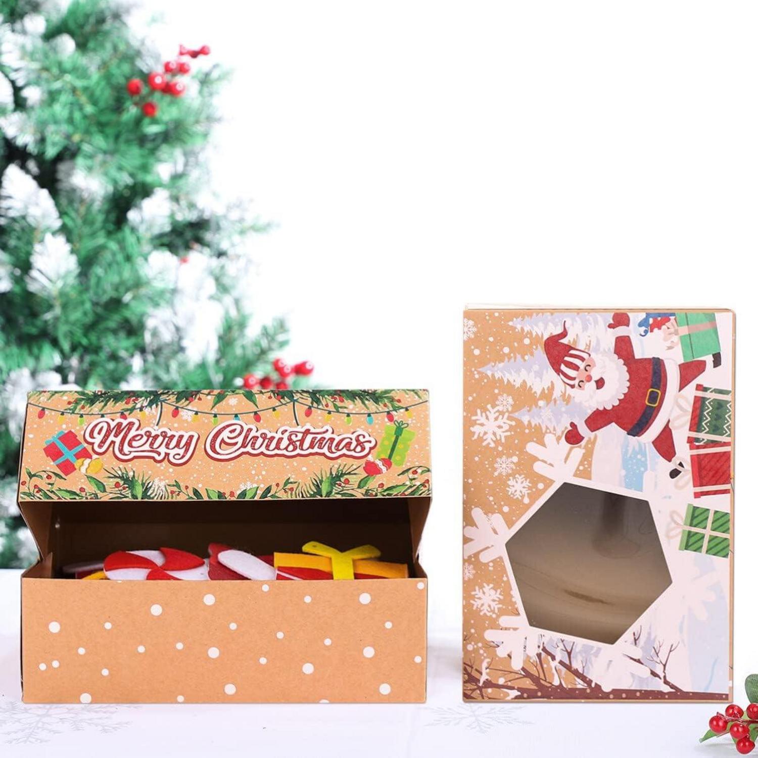 Cabilock Weihnachts Kekskästen Boxen Geschenkbox Karton Plätzchen Set