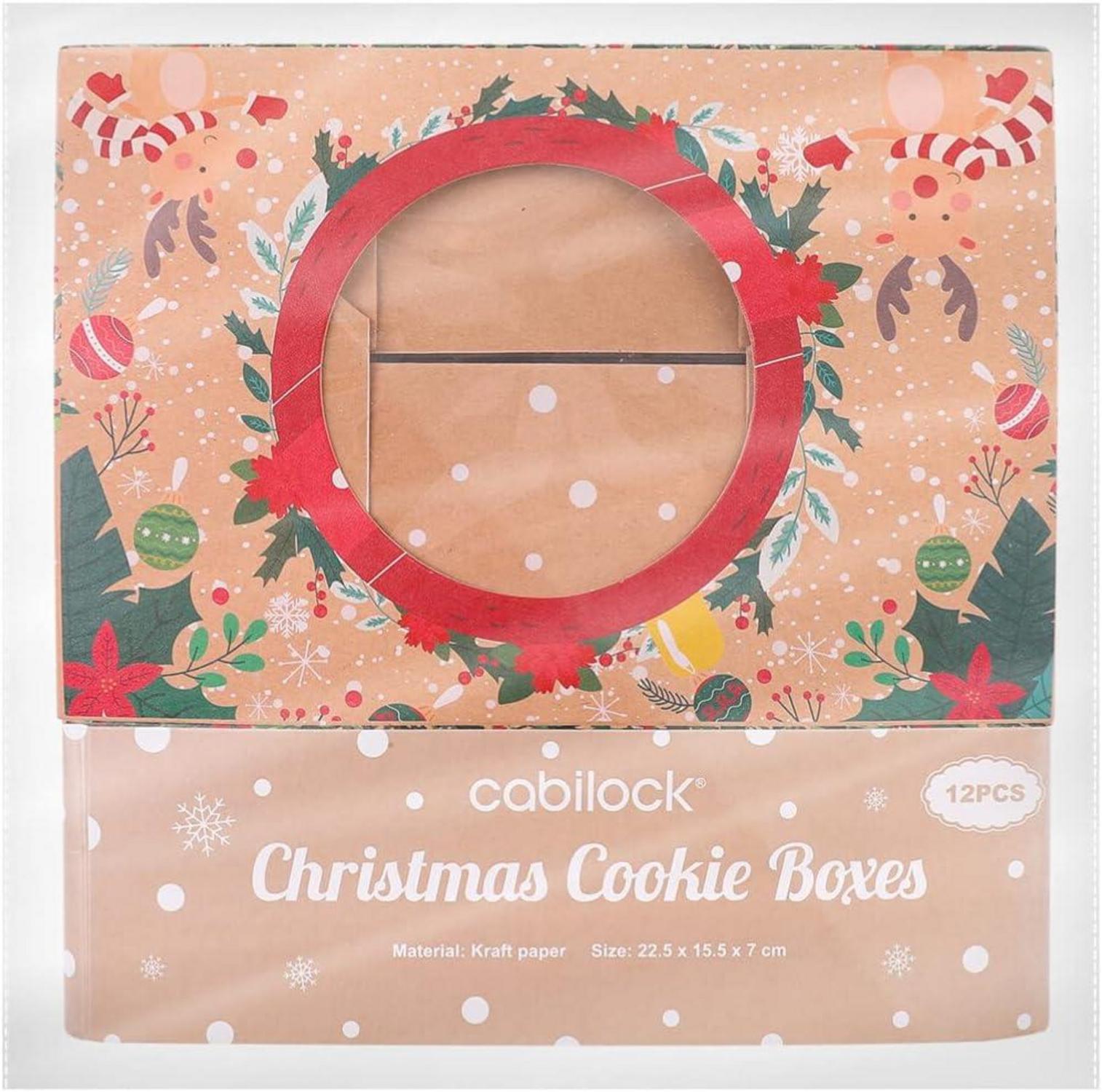 Weihnachts Keksdose Boxen Set Geschenkbox Plätzchen Verpackung