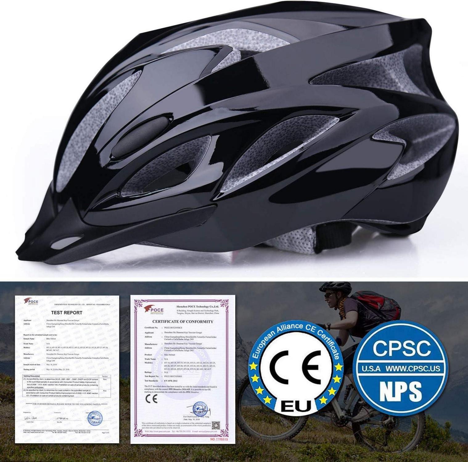Shinmax Fahrradhelm mit abnehmbarem Visier und 18