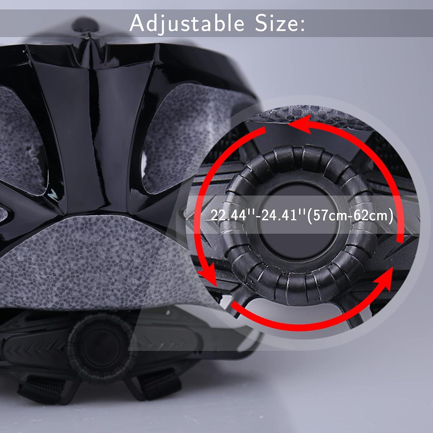 Shinmax Fahrradhelm mit abnehmbarem Visier für Erwachsene Unisex 18 Belüftungsöffnungen pacific-blau