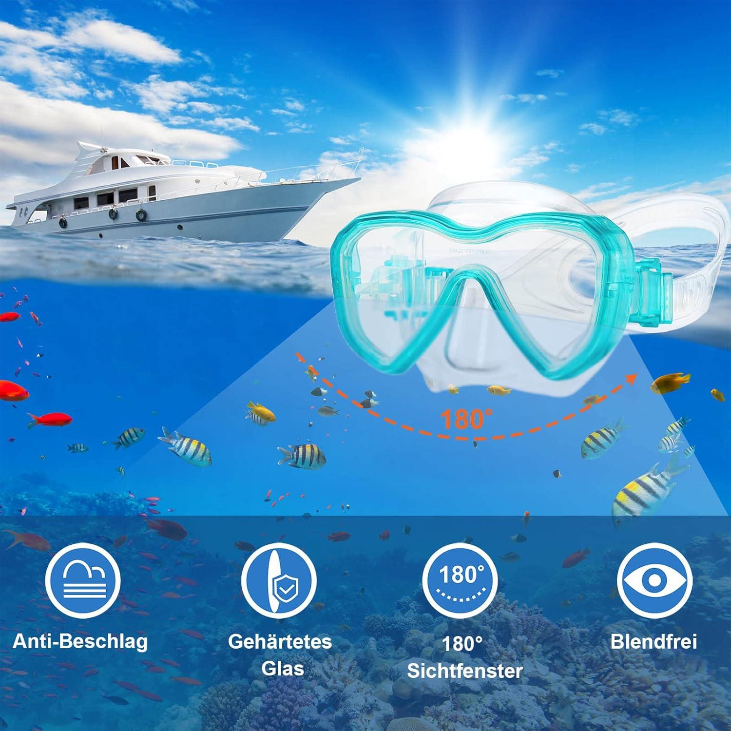 Kinder Taucherbrille Anti-Fog Wasserdicht Schwimmbrille