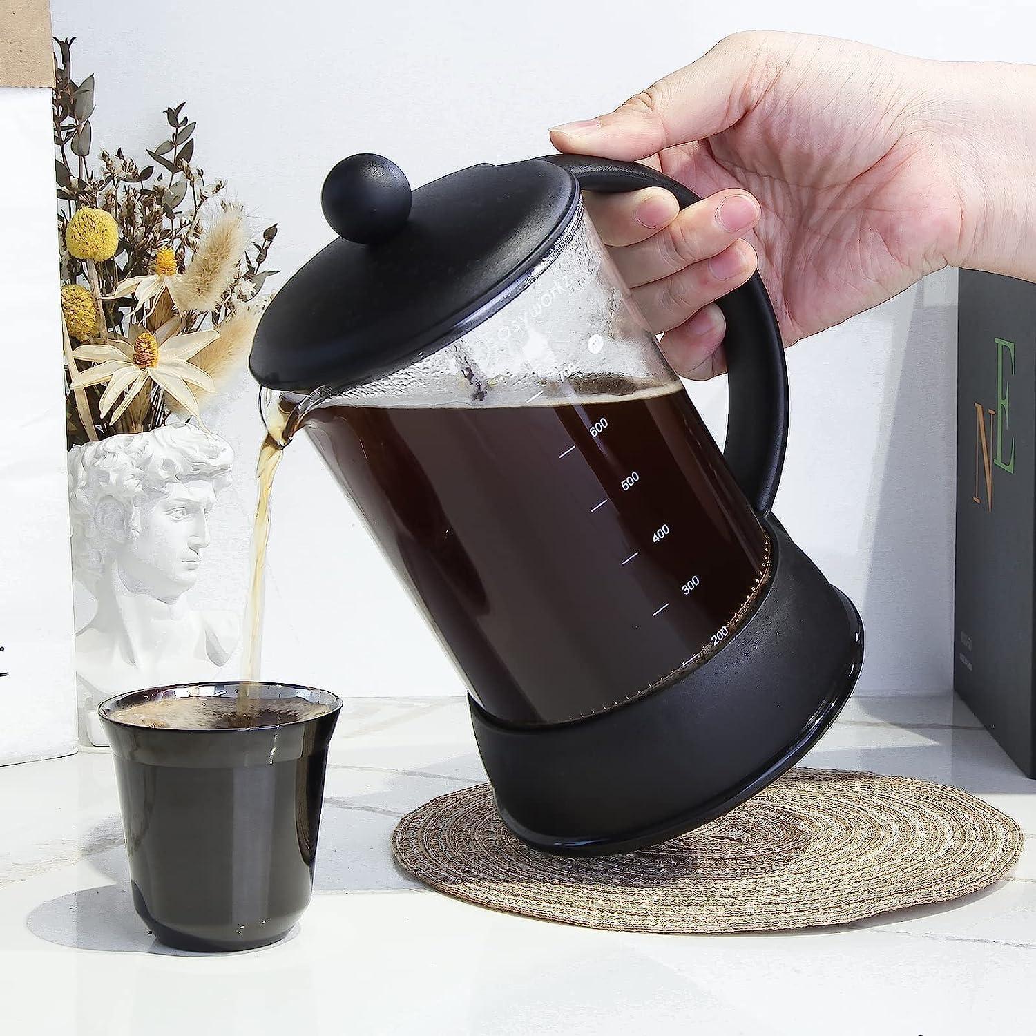 French Press Kaffeebereiter mit Borosilikatglas