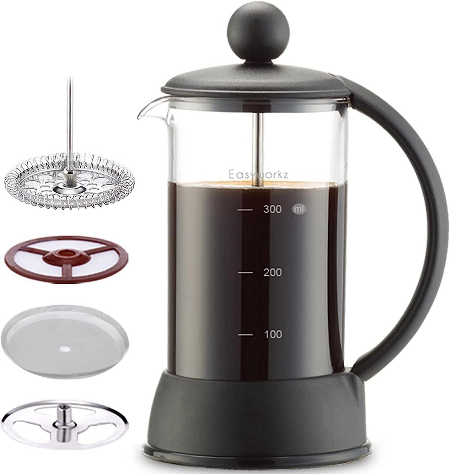 French Press Kaffeebereiter Borosilikatglas 350ml