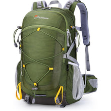 Trekkingrucksack 40L mit vielen Fächern, Armeegrün