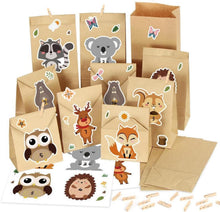 Adventskalender Kraftpapiertüten Weihnachtskalender DIY Waldtiere