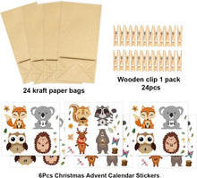 Adventskalender Kraftpapiertüten Kinder Weihnachtskalender