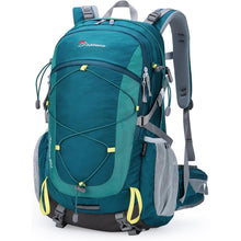 Trekkingrucksack 40L mit vielen Fächern, blaugrün