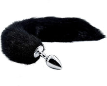 Edelstahl Analplug Fuchsschwanz Buttplug Ø35mm SM