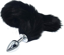 Edelstahl Analplug Fuchsschwanz Fetisch Metall Butt Plug Ø42mm