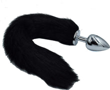 Edelstahl Analplug mit Fuchsschwanz Ø42mm Butt Plug