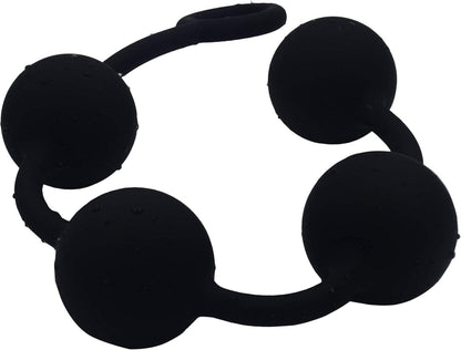 Anal Kette mit 4 Silikon Kugeln Analkugeln Anus Masturbator SM