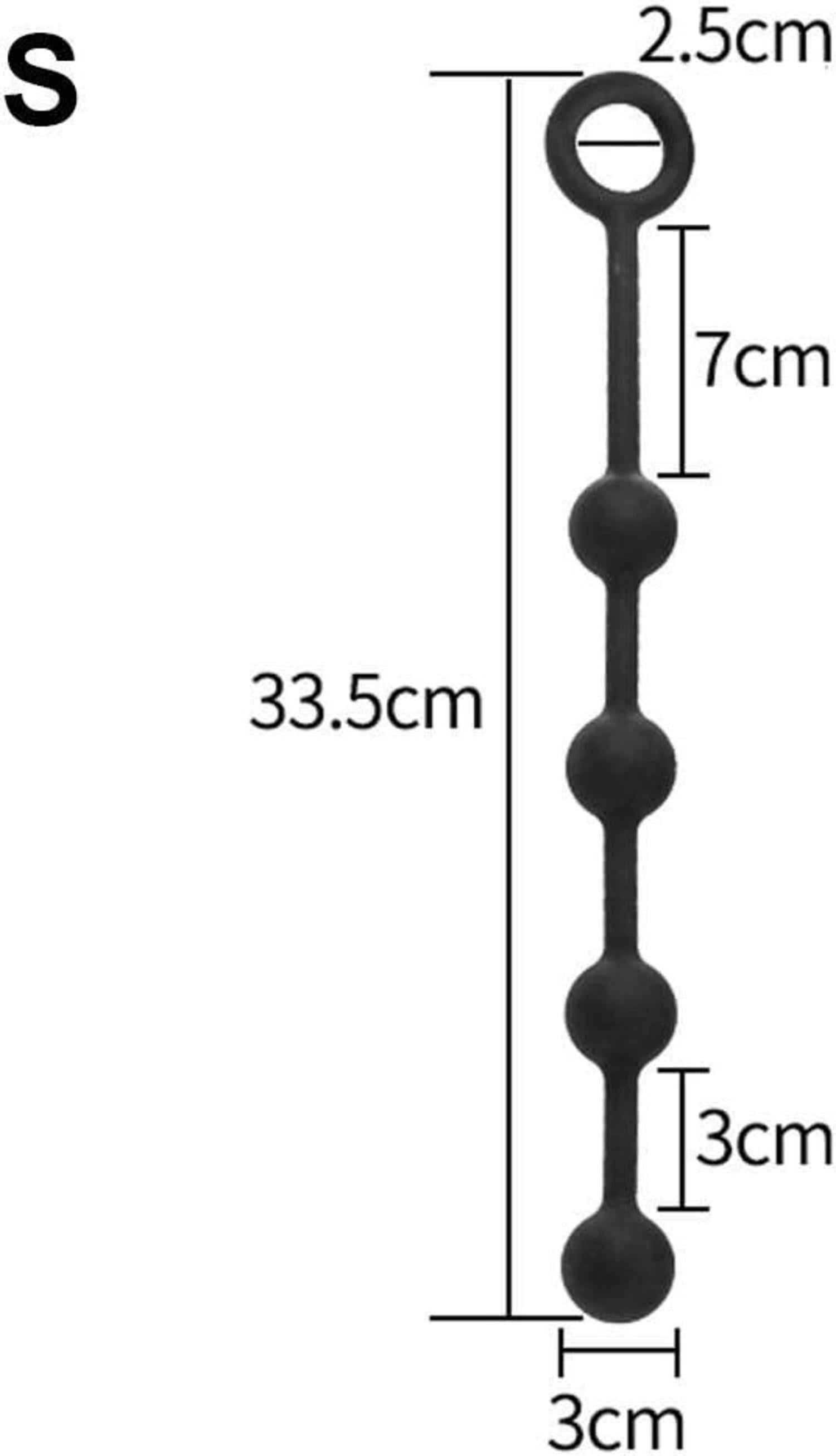 Anal Kette Silikon 4 Kugeln Analkugeln Anus Masturbator SM Frauen Männer