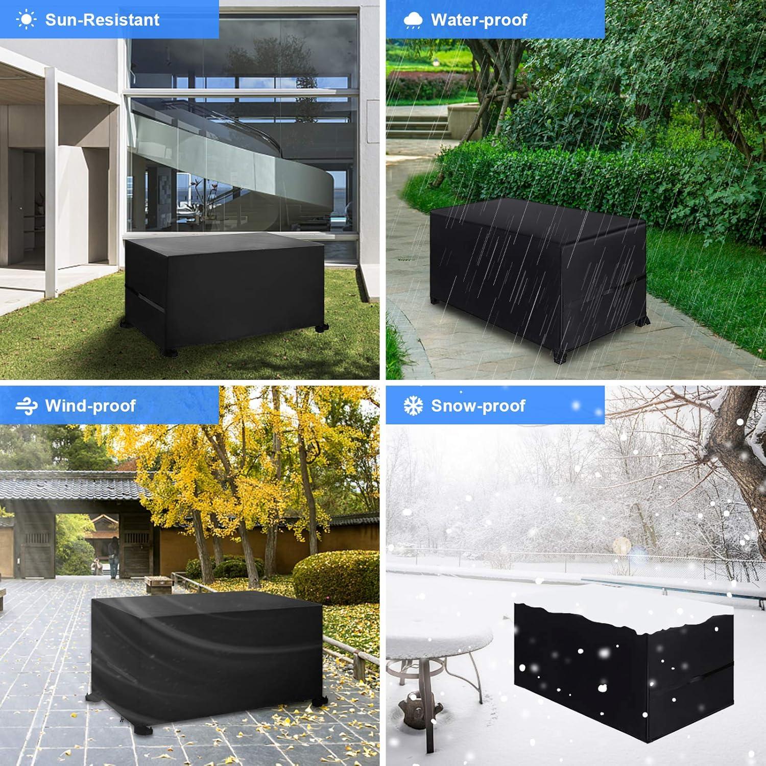 Abdeckung für Gartenmöbel Wasserdicht 420D Oxford Schutz 170x94x70cm