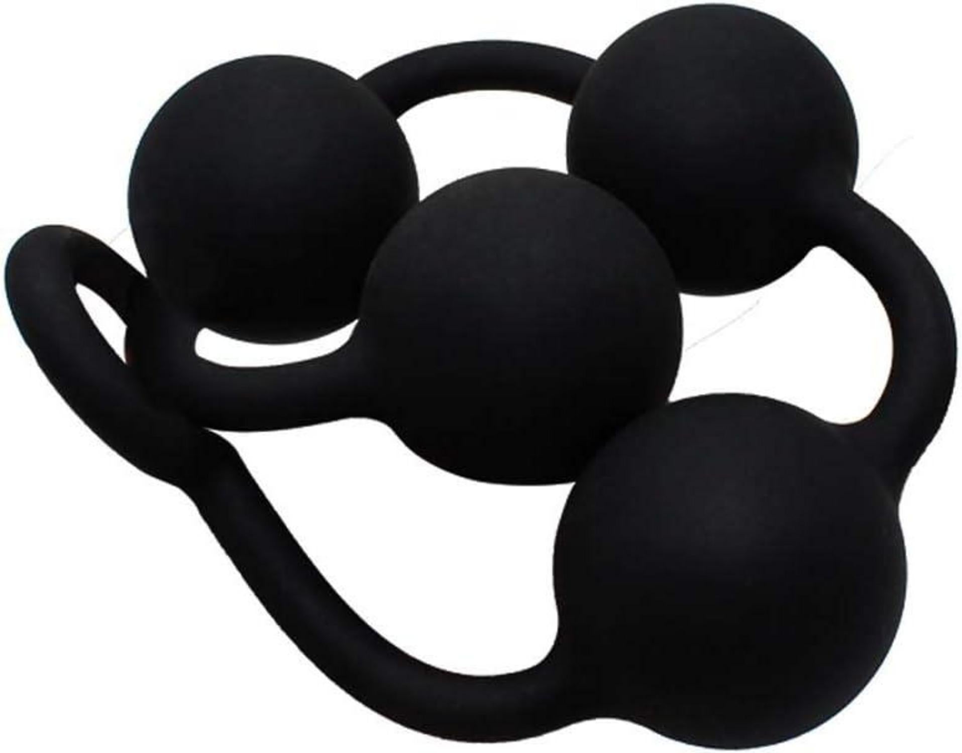 Silikon Anal Kette mit 4 Kugeln Ø 40 mm Analkugeln