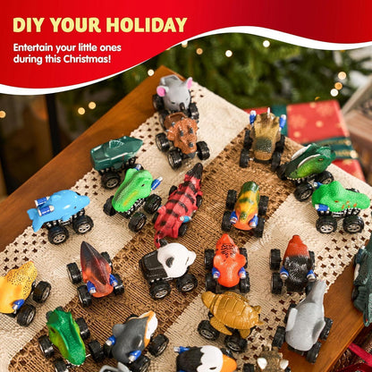 2024 Adventskalender Kinder Weihnachten 24 Tage Monster Truck Spielzeug