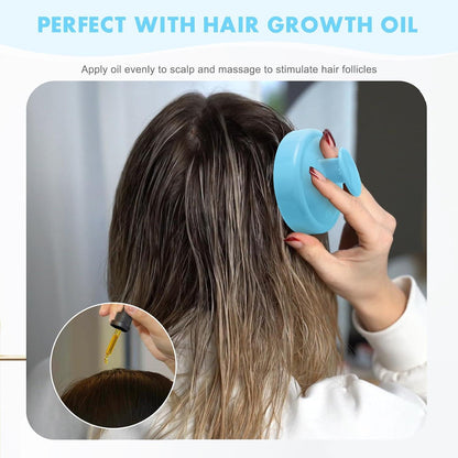 Kopfmassagebürste Peeling Haarbürste Nass Trocken Silikonkamm Stimuliert Haarwachstum