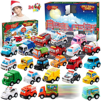 JOYIN 2024 Adventskalender Kinder Weihnachten Countdown Auto
