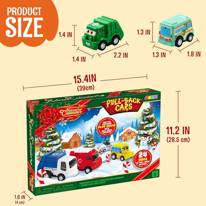 Adventskalender Weihnachten 24 Tage Countdown Kinder Pull Back Auto