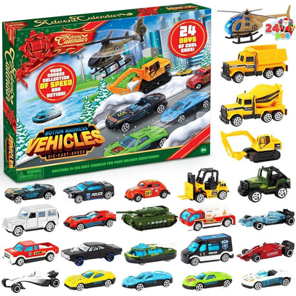 JOYIN Adventskalender Kinder Diecast Autos Baustellen