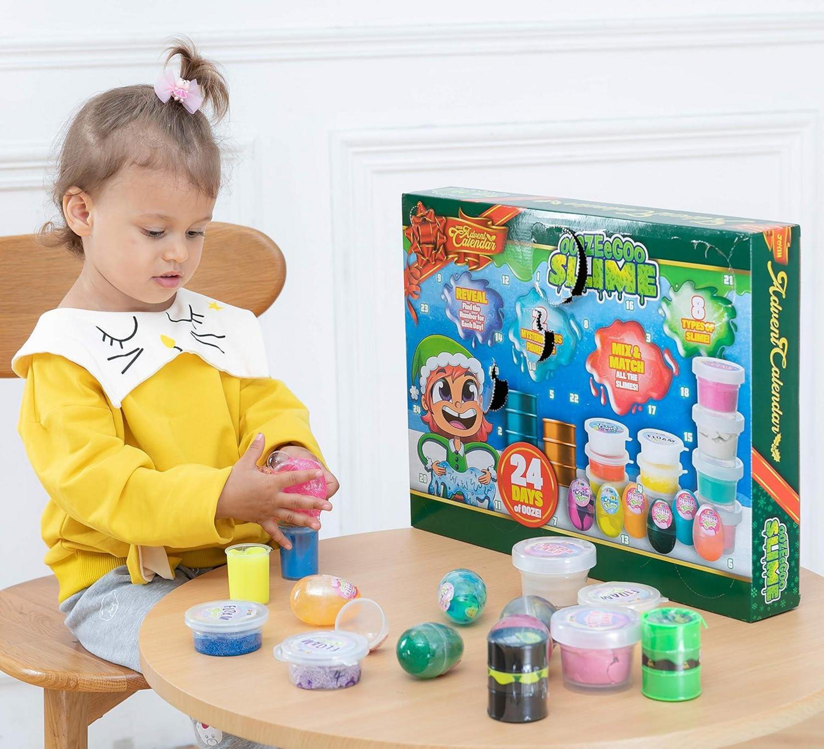 DIY Slime Adventskalender Weihnachten 24 Tage Countdown Kit