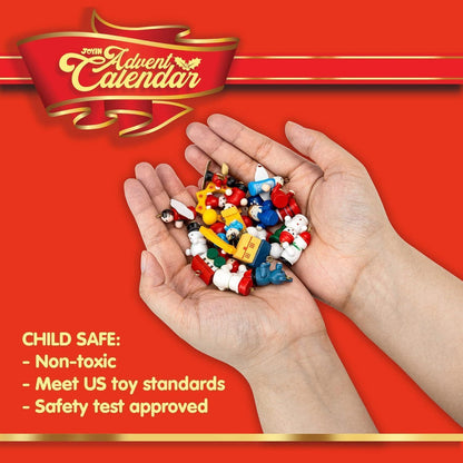 JOYIN Adventskalender 2024 mit Hölzernen Weihnachtsbaum und