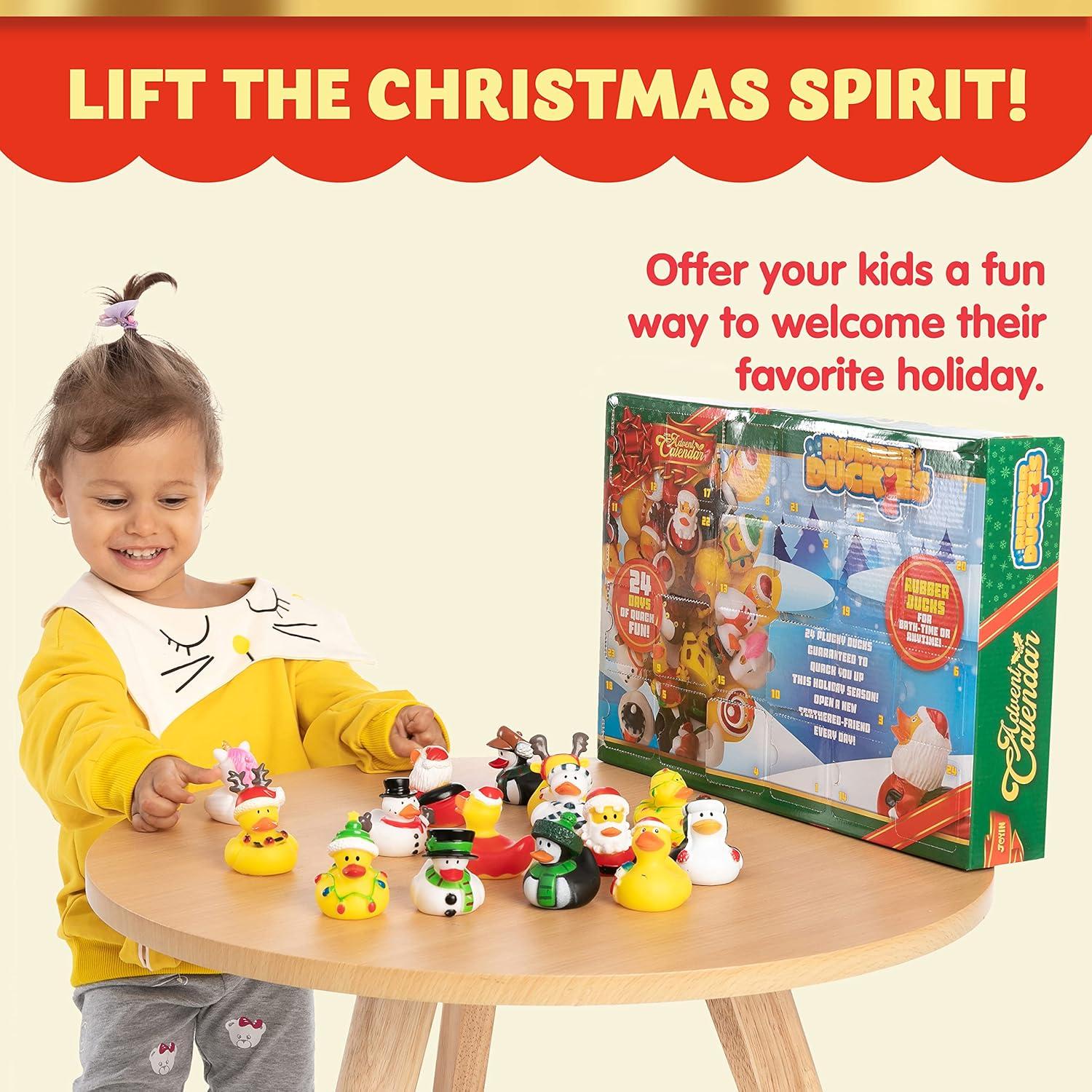 JOYIN Adventskalender 2023 mit Gummienten für Kinder