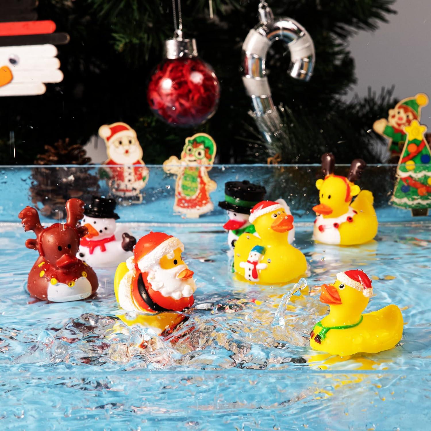 JOYIN Adventskalender 2023 Gummiente Spielzeug Weihnachten Countdown 24 Tage
