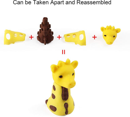 JOYIN Adventskalender Weihnachten 24 Tage Countdown 24 Tierfiguren Radiergummis