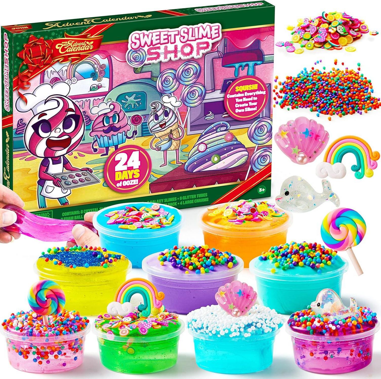 DIY Slime Adventskalender Weihnachten 24 Tage Countdown Kit